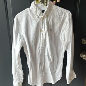 Women's medium Ralph Lauren White Women's Button Down Shirt